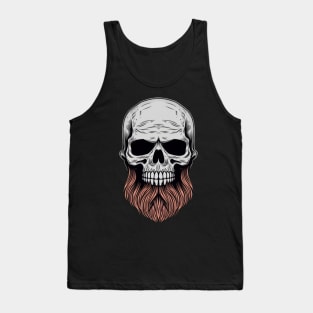 Skull with Beard Tank Top